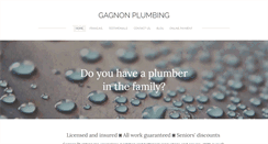 Desktop Screenshot of gagnonplumbinginc.com
