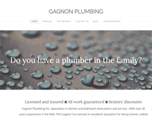 Tablet Screenshot of gagnonplumbinginc.com